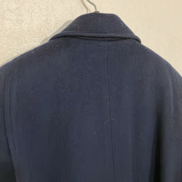 Larry Levine vintage 1990’s 100% wool long heavy weight classic coat union label - Picture 9 of 11